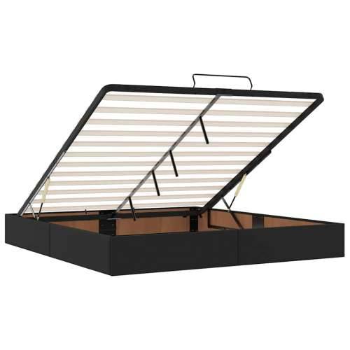 Otomanski krevet s madracima i LED crni 160x200cm umjetna koža - Crna 160 x 200 cm Cijena