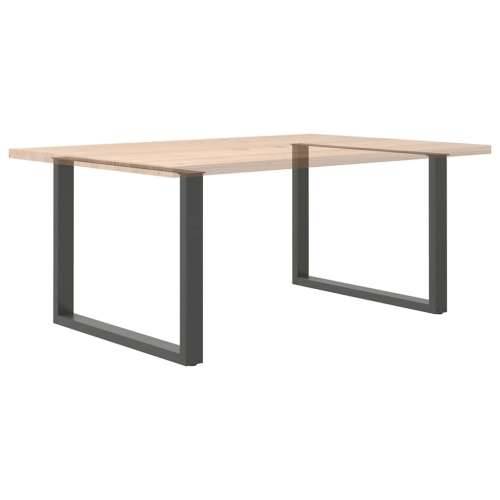 Noge za blagovaonski stol U-oblik 2 kom antracit 100 x (72-73) cm čelik - Antracit 100 x (72-73) cm 2 1 Cijena