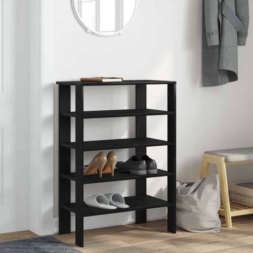 Stalak za cipele crni 61x32x87,5 cm od konstruiranog drva - Crna 1 87.5 cm Cijena