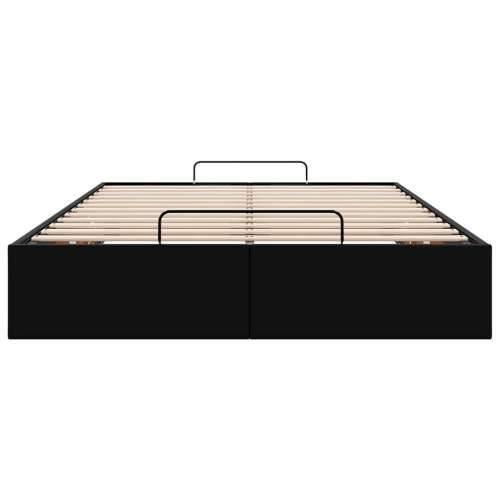 Otomanski okvir kreveta bez madraca crni 120x190cm umjetne kože - Crna 120 x 190 cm Cijena