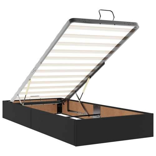 Otomanski krevet s madracem crni 90x200 cm umjetna koža - Crna 90 x 200 cm Cijena
