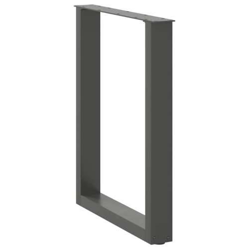 Noge za blagovaonski stol U-oblik 2 kom antracit 60 x (72-73) cm čelik - Antracit 60 x (72-73) cm 2 1 Cijena