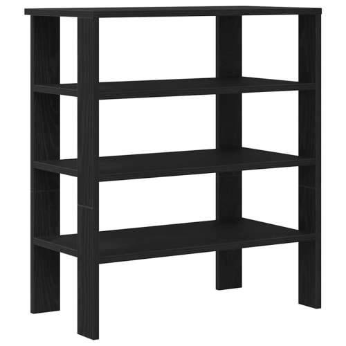 Stalak za cipele crni 61x32x70 cm od konstruiranog drva - Crna 1 70 cm Cijena