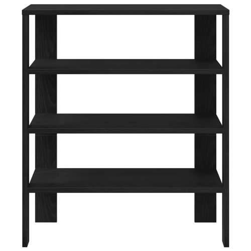 Stalak za cipele crni 61x32x70 cm od konstruiranog drva - Crna 1 70 cm Cijena