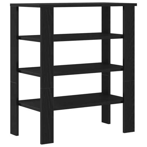 Stalak za cipele crni 61x32x70 cm od konstruiranog drva - Crna 1 70 cm Cijena