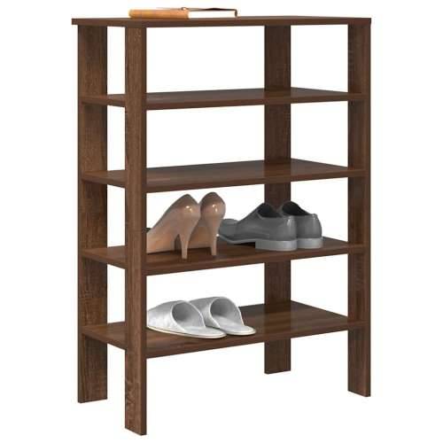 Stalak za cipele boja hrasta 61x32x87,5 cm konstruirano drvo - Smeđi hrast 1 87.5 cm Cijena