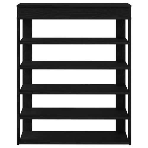 Stalak za cipele crni 80x30x98 cm od konstruiranog drva - Crna 1 80 cm Cijena