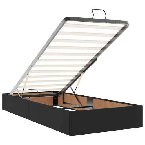 Otomanski okvir kreveta s madracem crni 90x190 cm umjetna koža - Crna 90 x 190 cm Cijena