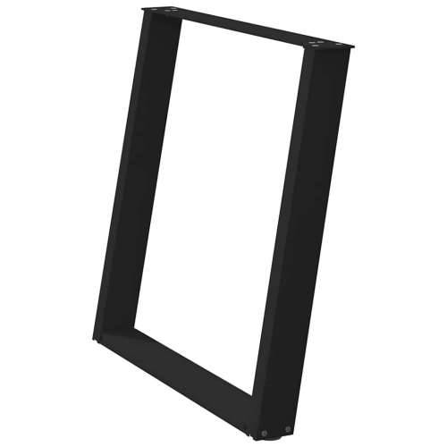 Noge za blagovaonski stol U-oblik 2 kom Crne 80 x (72-73) cm Čelik - Crna 80 x (72-73) cm 1 Cijena