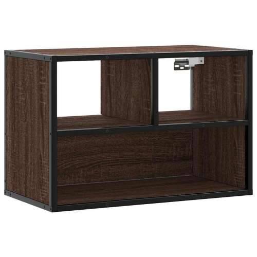 TV ormarić boja hrasta 60x31x39,5 cm konstruirano drvo i metal - Smeđi hrast 1 60 cm Cijena