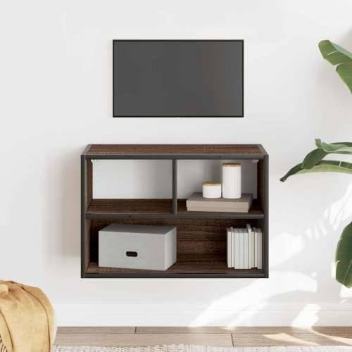 TV ormarić boja hrasta 60x31x39,5 cm konstruirano drvo i metal - Smeđi hrast 1 60 cm Cijena