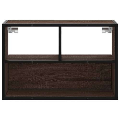 TV ormarić boja hrasta 60x31x39,5 cm konstruirano drvo i metal - Smeđi hrast 1 60 cm Cijena