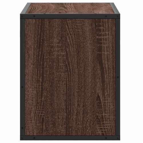 TV ormarić boja hrasta 60x31x39,5 cm konstruirano drvo i metal - Smeđi hrast 1 60 cm Cijena