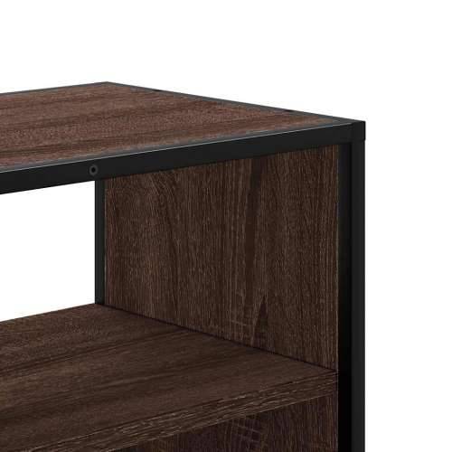 TV ormarić boja hrasta 60x31x39,5 cm konstruirano drvo i metal - Smeđi hrast 1 60 cm Cijena