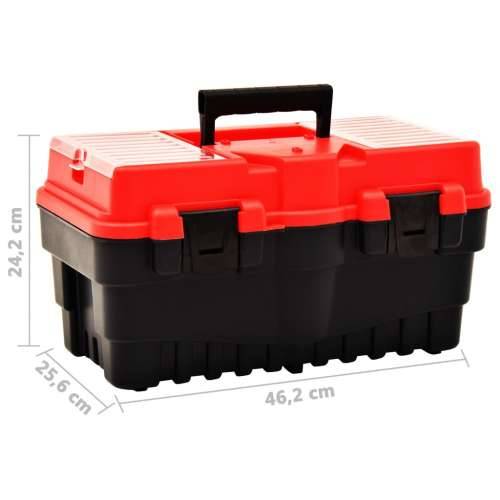 Kutija za alat plastična 462 x 256 x 242 mm crvena Cijena
