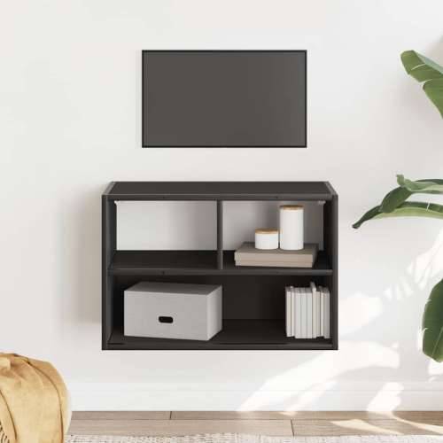 TV ormarić crni 60x31x39,5 cm konstruirano drvo i metal - Crna 1 60 cm Cijena