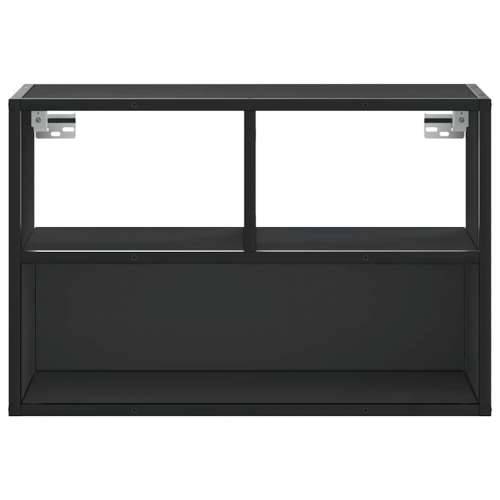 TV ormarić crni 60x31x39,5 cm konstruirano drvo i metal - Crna 1 60 cm Cijena