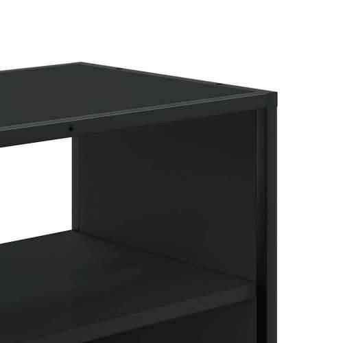 TV ormarić crni 60x31x39,5 cm konstruirano drvo i metal - Crna 1 60 cm Cijena