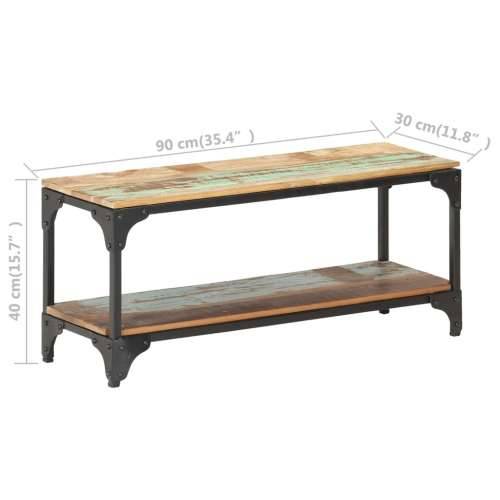 Stolić za kavu 90 x 30 x 40 cm od masivnog obnovljenog drva Cijena
