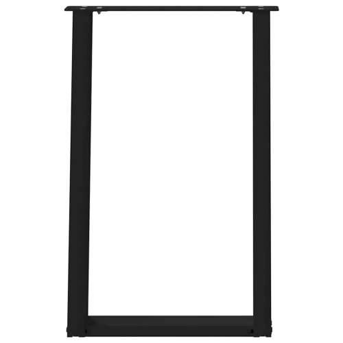 Noge za blagovaonski stol U-oblik 2 kom Crne 60 x (72-73) cm Čelik - Crna 60 x (72-73) cm 1 Cijena