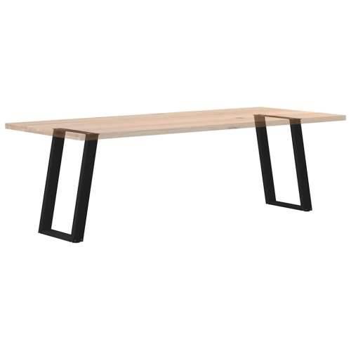 Noge za blagovaonski stol U-oblik 2 kom Crne 60 x (72-73) cm Čelik - Crna 60 x (72-73) cm 1 Cijena