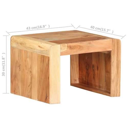 Bočni stolić 43 x 40 x 30 cm od masivnog bagremovog drva Cijena