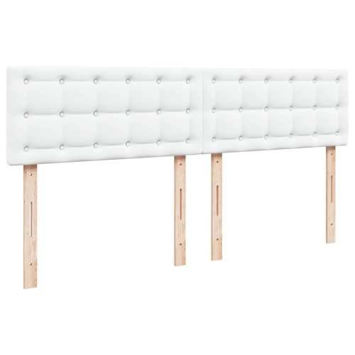 Otomanski okvir kreveta s madraca bijela 180x200cm umjetna koža - Bijela 180 x 200 cm Cijena