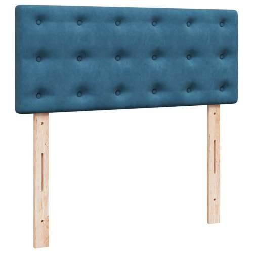 Otomanski krevet s madraca tamnoplavi 120x190 cm baršunasti - Tamno plava 120 x 190 cm gumbi Cijena
