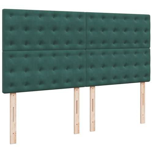 Okvir kreveta s madracima tamnozeleni 180x200cm baršunasti - Tamnozelena 180 x 200 cm gumbi Cijena