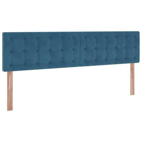 Otomanski okvir kreveta s madracima plavi 180x200cm baršunasti - Tamno plava 180 x 200 cm gumbi Cijena