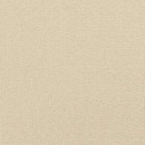 Otomanski krevet s madracem krem 100x200 cm tkanine - Krema 100 x 200 cm Gladak dizajn Cijena