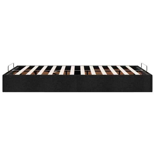 Otomanski okvir kreveta bez madraca crni 120x200 cm od tkanine - Crna 120 x 200 cm Cijena