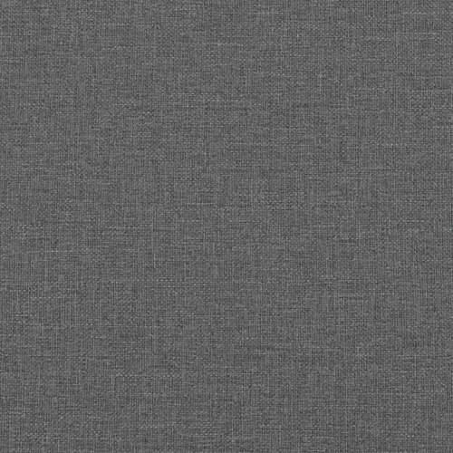 Otomanski krevet s madracem tamnosivi 90x200 cm tkanine - Tamno siva 90 x 200 cm Gladak dizajn Cijena