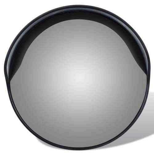 Konveksno vanjsko prometno ogledalo od PC plastike crno 30 cm Cijena