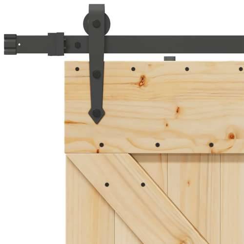 Klizna vrata s priborom za montažu 80 x 210 cm masivna borovina - 80 x 210 cm (152.5 cm) 1 Trokutasti Cijena