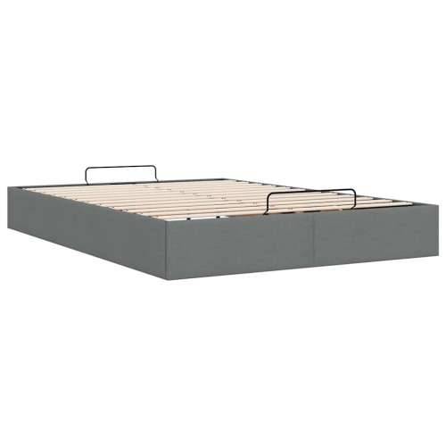 Okvir za krevet bez madraca tamnosivi 140 x 190 cm od tkanine - Tamno siva 140 x 190 cm Cijena