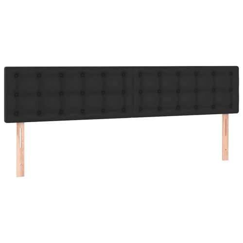 Otomanski okvir kreveta s madracima crni 200x200cm umjetna koža - Crna 200 x 200 cm Cijena