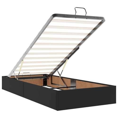 Otomanski krevet s madracem crni 90x190cm umjetna koža - Crna 90 x 190 cm Cijena