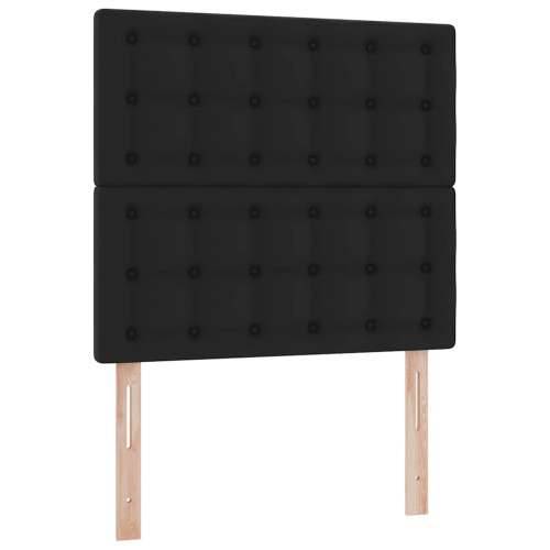 Otomanski krevet s madracem crni 90x200 cm umjetna koža - Crna 90 x 200 cm Cijena