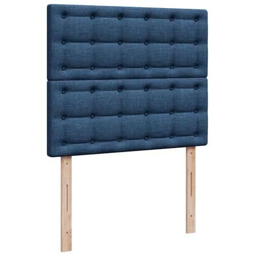 Otomanski krevet s madracem plavi 120x200 cm tkanine - Plava 120 x 200 cm gumbi Cijena