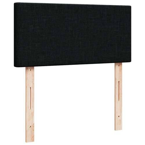 Otomanski krevet s madracem crni 100x200 cm tkanine - Crna 100 x 200 cm Gladak dizajn Cijena