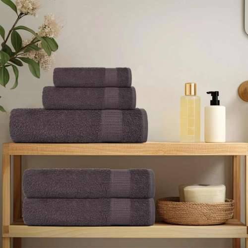6-dijelni set ručnika antracit 360 gsm 100 % pamuk - Antracit 1 Cijena