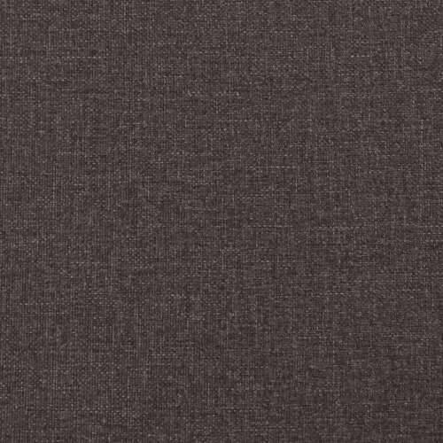 Otomanski krevet s madracem tamnosmeđi 100x200 cm tkanine - Tamno smeđa 100 x 200 cm Blok s kvadratima Cijena