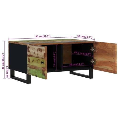 Stolić za kavu 80x50x40 cm od obnovljenog i konstruiranog drva - Šareni 1 Cijena