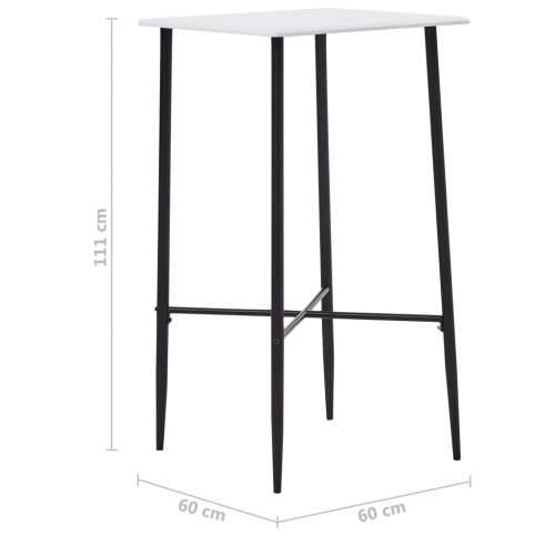 Barski stol bijeli 60 x 60 x 111 cm MDF - Bijela 1 Cijena