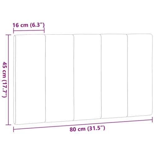 Jastuk za uzglavlje tamnosmeđi 80 cm od tkanine - Tamno smeđa 80 cm 1 Cijena