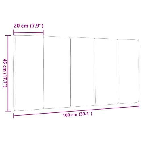 Jastuk za uzglavlje tamnosivi 100 cm od tkanine - Tamno siva 100 cm 1 Cijena