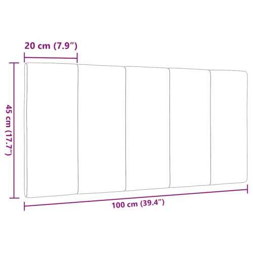 Jastuk za uzglavlje tamnosmeđi 100 cm od tkanine - Tamno smeđa 100 cm 1 Cijena