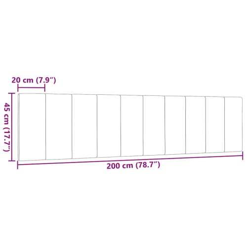 Jastuk za uzglavlje svjetlosivi 200 cm od tkanine - Svjetlosiva 200 cm 1 Cijena