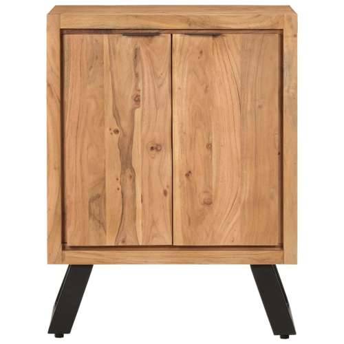 Komoda s 2 vratima 55 x 36 x 72 cm od masivnog bagremovog drva Cijena